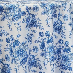 Poly Party Toile, Royal Blue
