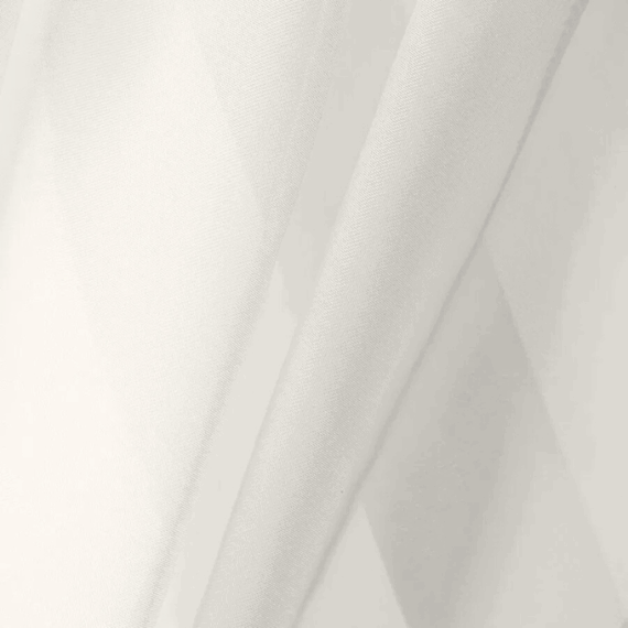 Warm White Voile Fabric