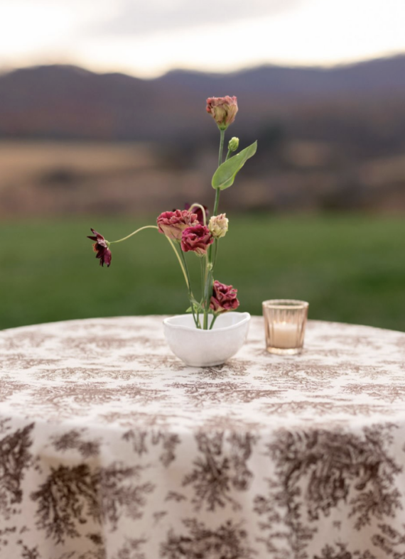 Betsy Toile Linen, Natural & Brown