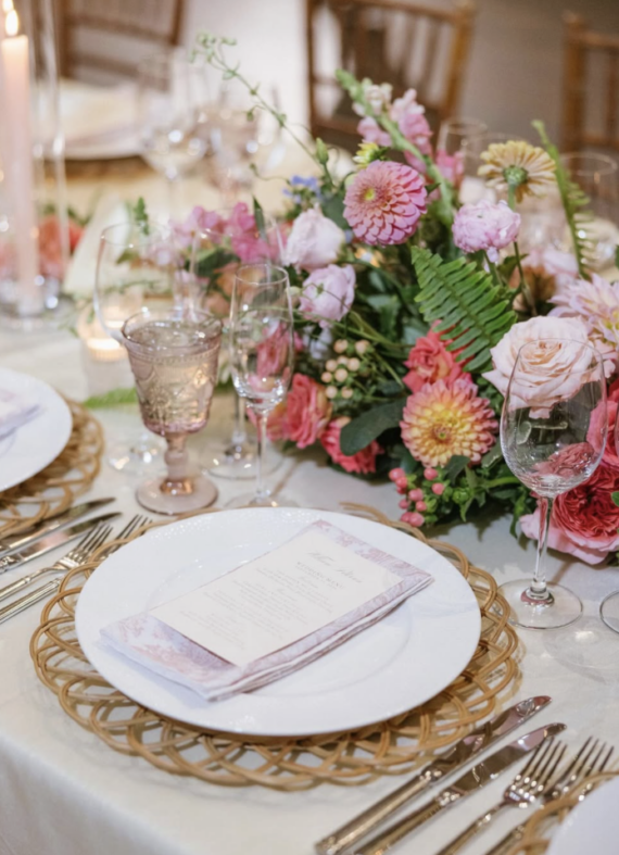 Maya Napkin, Peach Bloom