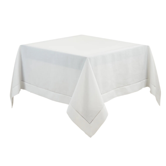 Hemstitch Overlay, White